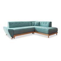 Sulankstoma kampinė sofa turkio spalvos (su dešiniuoju kampu) Dazzling Daisy – Miuform
