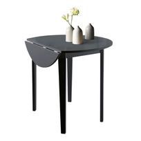 Juodas sulankstomas valgomojo stalas Støraa Trento Quer, ⌀ 92 cm