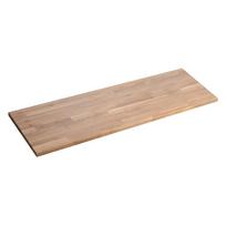 Iš ąžuolo masyvo vonios kambario stalviršis natūralios spalvos 140x36 cm Woody – Sapho