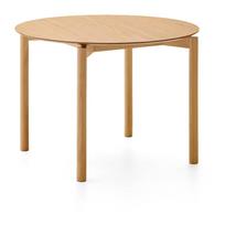 Apvalios formos valgomojo stalas iš uosio ø 110 cm Indara – Kave Home