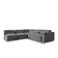 Kampinė sofa pilkos spalvos (su kairiuoju kampu) Flex Felix – Miuform