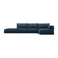 Tamsiai mėlyna kampinė sofa (dešinysis kampas) Vanda - Mazzini Sofas