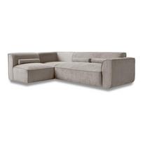 Kampinė sofa smėlio spalvos (su kairiuoju kampu) Flex Felix – Miuform