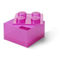 Rožinės spalvos iš plastiko vaikiška daiktadėžė 25x25x18 cm – LEGO®