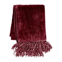 Bordo spalvos mikropliušo užvalkalas dvigulei lovai 220x240 cm - Tiseco Home Studio