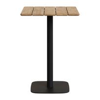 Baro stalas su akacijos stalviršiu 70x70 cm Saura – Kave Home