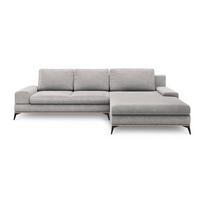 Šviesiai pilka kampinė sofa-lova Windsor & Co Sofas Planet, dešinysis kampas