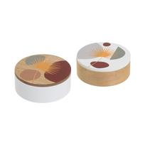Daiktadėžės su dangčiu/dekoratyvinės 2 vnt. ø 17x6,5 cm – Casa Selección