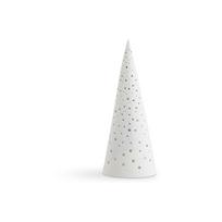 Balta kalėdinė žvakidė iš kaulinio porceliano Kähler Design Nobili, 30 cm aukščio