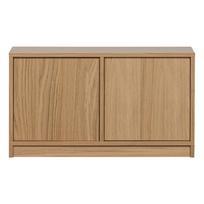 Modulinis televizoriaus stalas natūralios spalvos iš ąžuolo 77x44 cm Modulair – vtwonen