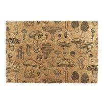 Iš kokoso pluošto grindų kilimėlis 40x60 cm Mushrooms – Artsy Doormats