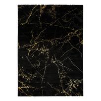 Juodas kilimas Universal Gold Marble, 80 x 150 cm