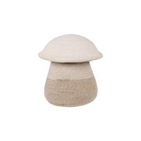 Iš tekstilės vaikiškas krepšys smėlio spalvos ø 33x38 cm Mama Mushroom – Lorena Canals