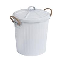 Balta nerūdijančio plieno šiukšliadėžė Wenko