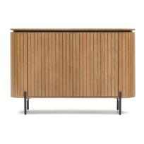 Iš mango masyvo žema šoninė spintelė natūralios spalvos 120x80 cm Licia – Kave Home