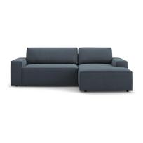 Sulankstoma kampinė sofa mėlynos spalvos (su dešiniuoju kampu) Jodie – Micadoni Home