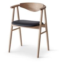 Juodos/natūralios odos valgomojo kėdė Traditional - Hammel Furniture