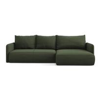 Žalios spalvos sulankstoma/su sandėliavimo vieta kampinė sofa (su dešiniuoju kampu) Nanea – Makamii