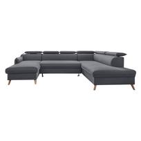 Sulankstoma kampinė sofa tamsiai pilkos spalvos (su dešiniuoju kampu) Sweet Harmony – Miuform