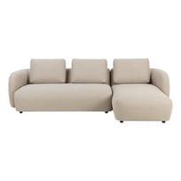 Kampinė sofa smėlio spalvos (su dešiniuoju kampu) Imola – Bonami Selection