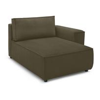 Modulinė sofa šviesiai žalios spalvos iš kordinio velveto (su dešiniuoju kampu) Nihad modular – Bobochic Paris