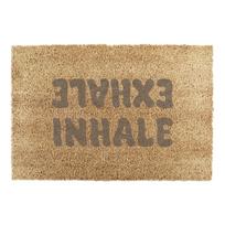 Iš kokoso pluošto grindų kilimėlis 60x90 cm Inhale Exhale – Artsy Doormats