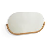Sieninis veidrodis su medžio masyvo rėmu 96x55 cm Rokia – Kave Home