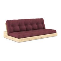 Sulankstoma sofa bordo spalvos 196 cm Base – Karup Design