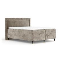 Spyruoklinė lova smėlio spalvos su sandėliavimo vieta 180x200 cm Voyage – Maison de Rêve