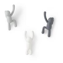 3 plastikinių kabliukų rinkinys Buddy - Umbra