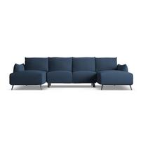 Mėlynos spalvos kampinė sofa Malie – Makamii