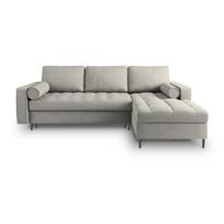 Šviesiai pilka sofa-lova Milo Casa Santo, kampas dešinėje
