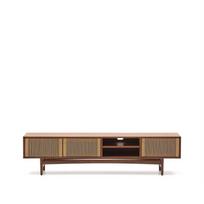 TV spintelė rudos spalvos iš riešutmedžio 200x50 cm Elan – Kave Home