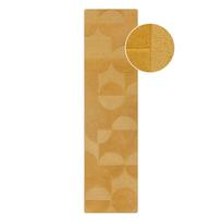 Ochros geltonos spalvos vilnonis kilimas 60x230 cm Gigi - Flair Rugs