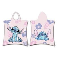 Iš medvilnės vaikiškas pončas šviesiai rožinės spalvos Lilo and Stitch – Jerry Fabrics
