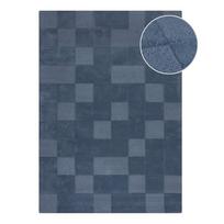 Rankų darbo iš vilnos kilimas tamsiai mėlynos spalvos 120x170 cm Checkerboard – Flair Rugs