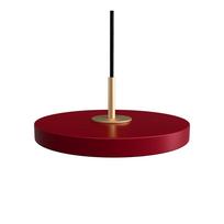 Kabantis šviestuvas raudonos spalvos LED ø 15 cm su metaliniu gaubtu Asteria Micro – UMAGE