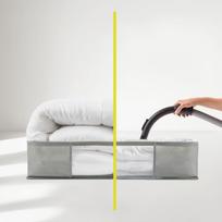 Vakuuminė iš plastiko daiktadėžė po lova 60x45x15 cm – Homéa