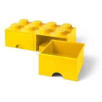 Geltonos spalvos daiktadėžė su dviem stalčiais LEGO®