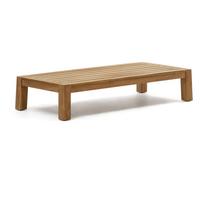 Kavos staliukas natūralios spalvos iš tikmedžio masyvo 76x153 cm Forcanera – Kave Home