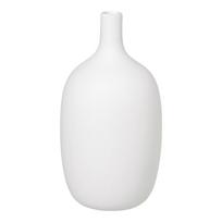 Balta keraminė vaza Blomus, aukštis 21 cm