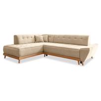 Smėlio spalvos sofa-lova Miuform Dazzling Daisy L, kairysis kampas