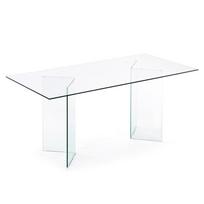 Iš stiklo valgomojo stalas 90x180 cm Burano – Kave Home