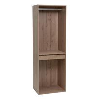 Natūralios spalvos atvira modulinė spinta iš ąžuolo 60x180x45 cm Modular – Casa Selección