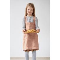 Vaikiška oranžinė lininė prijuostė Linen Tales Pinafore, 72 x 45 cm