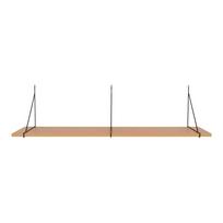 Sieninė lentyna natūralios spalvos iš uosio 120 cm Chiba – House Nordic