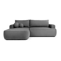 Iš boucle sulankstoma kampinė sofa pilkos spalvos (su kairiuoju kampu) Quinoa – Bonami Selection