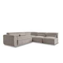 Kampinė sofa smėlio spalvos (su dešiniuoju kampu) Flex Felix – Miuform