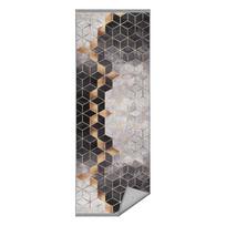 Pilkai auksinės spalvos kiliminė danga 80x200 cm - Mila Home