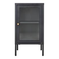Iš metalo vitrina juodos spalvos 38x70 cm Dalby – House Nordic